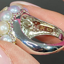 Load image into Gallery viewer, Sterling Fresh Water Pearl Starfish Ring
