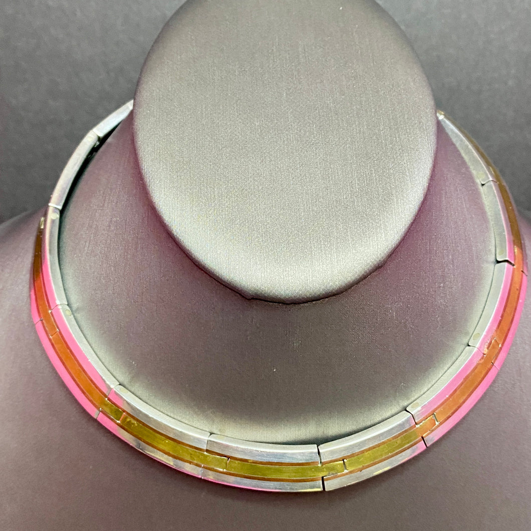 Sterling Signed Numbered Los Castillo Collar Circa 1948 - 1955 135g