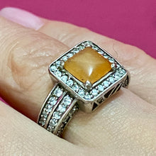 Load image into Gallery viewer, SS Yellow Jade Spinel Ring
