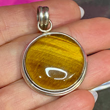 Load image into Gallery viewer, Sterling Tiger Eye Pendant
