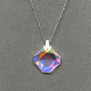 ❤️ Rhodium Plated Crystal Necklace