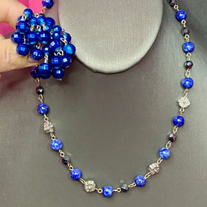Signed Gina Jiang Lapis Necklace With Some Fav Earrings
