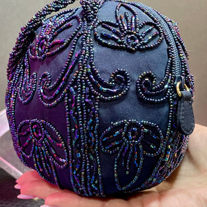 Dark Blue Ball Purse