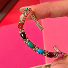 Load image into Gallery viewer, SS Mixed Stone Cuff With Card
