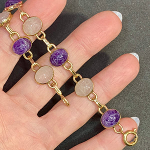 Gold Filled Scarab Bracelet