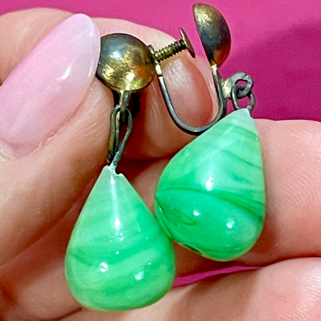 Old Artglass  Earrings