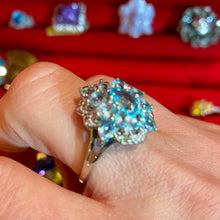 Load image into Gallery viewer, SS Blue Zircon Ring

