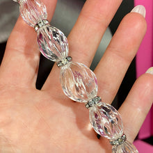 Load image into Gallery viewer, Glorious Lucite &amp; Crystal Rondelle Necklace
