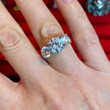 Load image into Gallery viewer, SS CZ Past Present Future Ring
