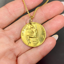 Load image into Gallery viewer, Older Virgo Pendant On Original Chain
