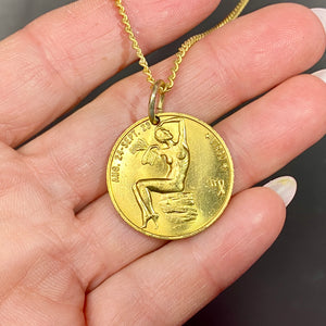 Older Virgo Pendant On Original Chain