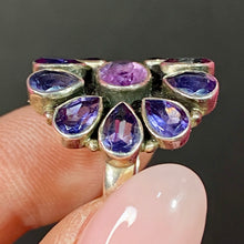 Load image into Gallery viewer, Sterling Nicky Butler Amazing Amethyst Tourmaline Ring Size 7
