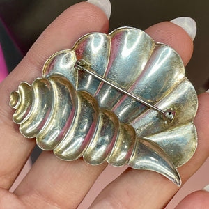 Sterling Shell Pin