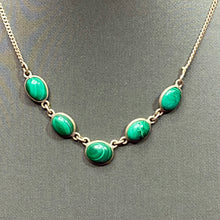 Load image into Gallery viewer, Sterling  Malachite Necklace
