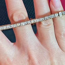 Load image into Gallery viewer, SS Vermel Square Cut CZ Bracelet
