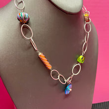 Load image into Gallery viewer, Artist Made SS Murano Or ArtGlass Necklace
