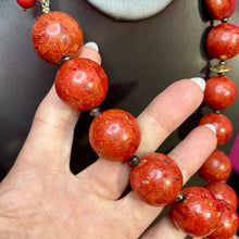 Load image into Gallery viewer, Gold Over Sterling Artist Made Stone Necklace

