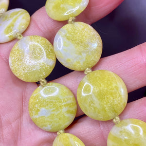 Huge Spring Green Quartz Necklace