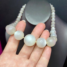 Load image into Gallery viewer, Wonderful Old Bright White Moonglo Necklace
