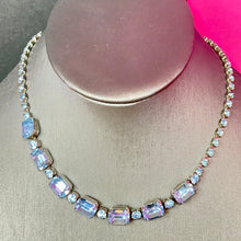 Load image into Gallery viewer, BID: Blue Rhinestone Necklace
