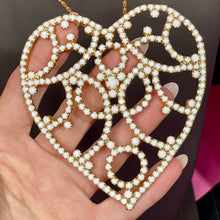 Load image into Gallery viewer, Dawn’s Huge Rhinestone Heart Edgar Vet Fund
