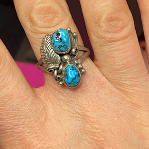 Turquoise Squash Ring size 8