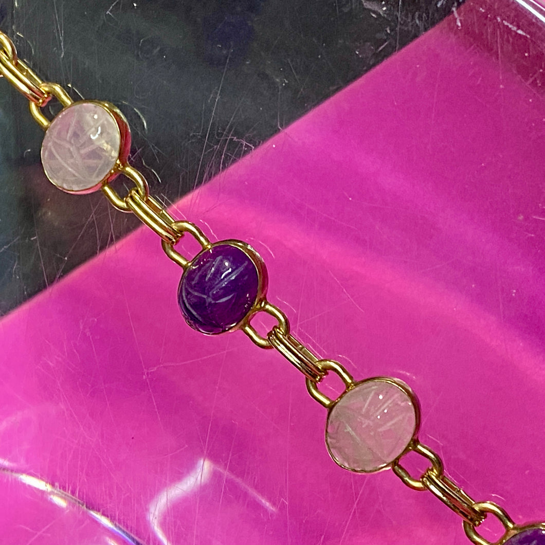 Gold Filled Scarab Bracelet
