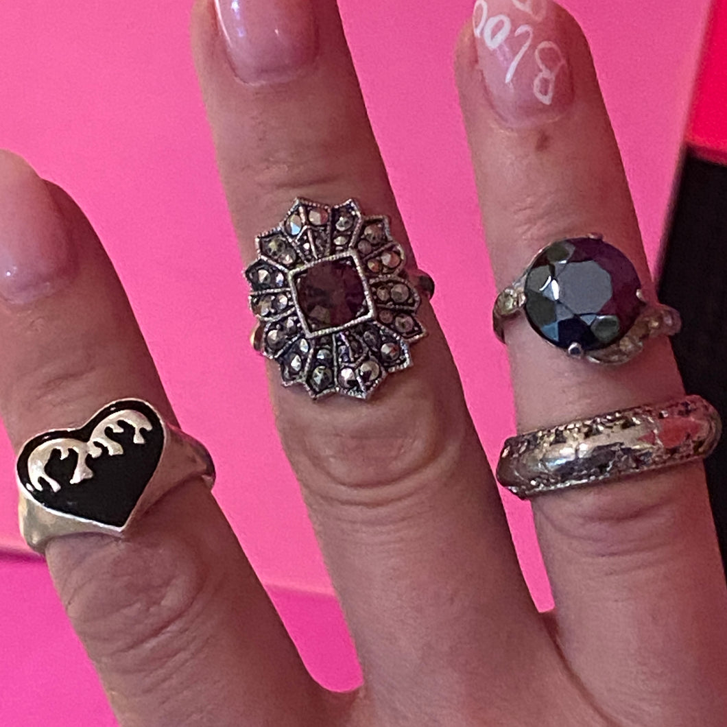 Group Of 4 Rings Purple