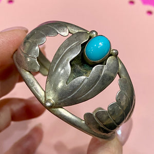 ❤️ Dawn's Fav Sterling Mexico Turquoise cuff