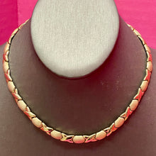 Load image into Gallery viewer, SS Gold Vermeil X O Necklace
