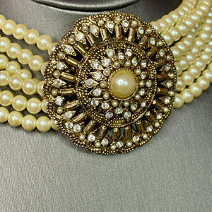 6 Strand Deco Style Choker