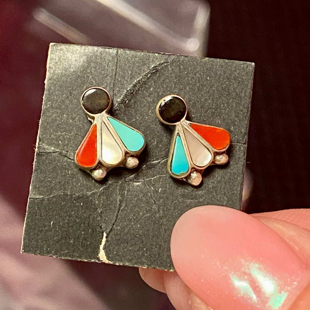 SS Inlaid Older Earrings