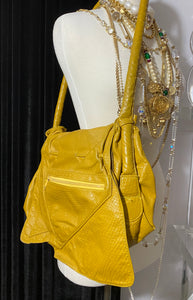 Vintage Double Flap Embossed Leather Purse