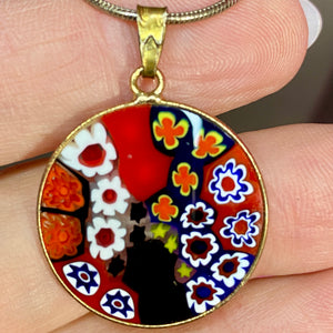 Sterling Vermeil Murano Pendant & Chain