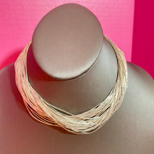 Load image into Gallery viewer, SS Handmade Long Liquid Silver Necklace
