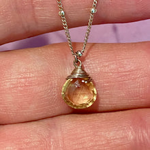 Load image into Gallery viewer, SS Citrine Necklace
