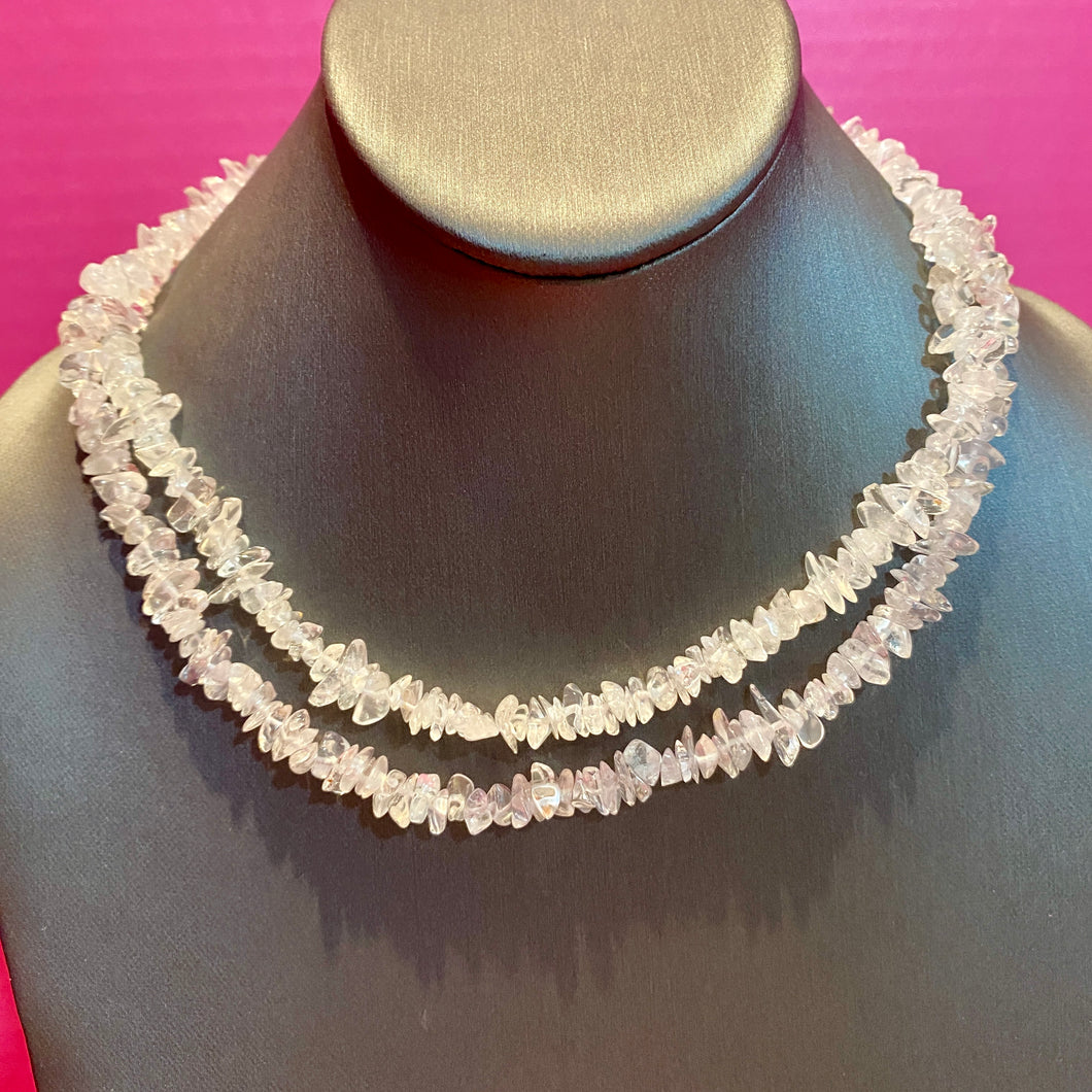 Rock Crystal Nugget Necklace
