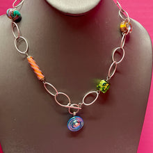 Load image into Gallery viewer, Artist Made SS Murano Or ArtGlass Necklace
