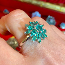 Load image into Gallery viewer, SS Bright Teal Zircon Ring
