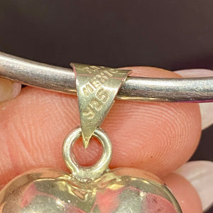 Sterling Puffy Heart Pendant