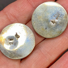 Load image into Gallery viewer, Sterling Azurite Signed TR Earrings
