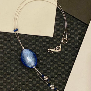 Sterling Art Glass Delicate Necklace