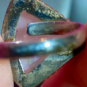SS Bright Moonstone Ring Adjustable