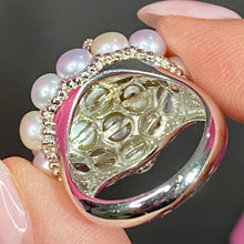 Load image into Gallery viewer, Sterling Fresh Water Pearl Starfish Ring
