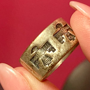 SS Signed Bell Thunderbird Ring