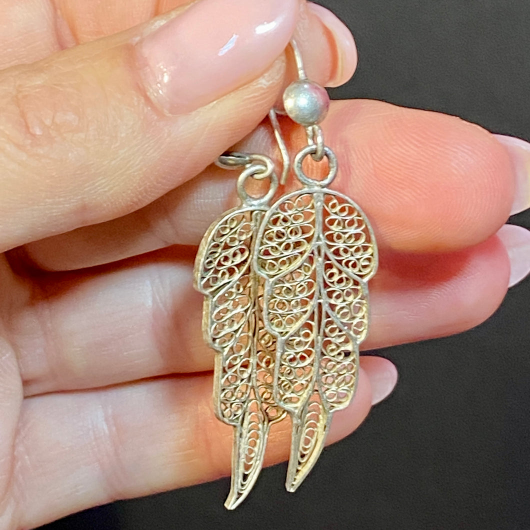 Older Silver Wire Work Earrings