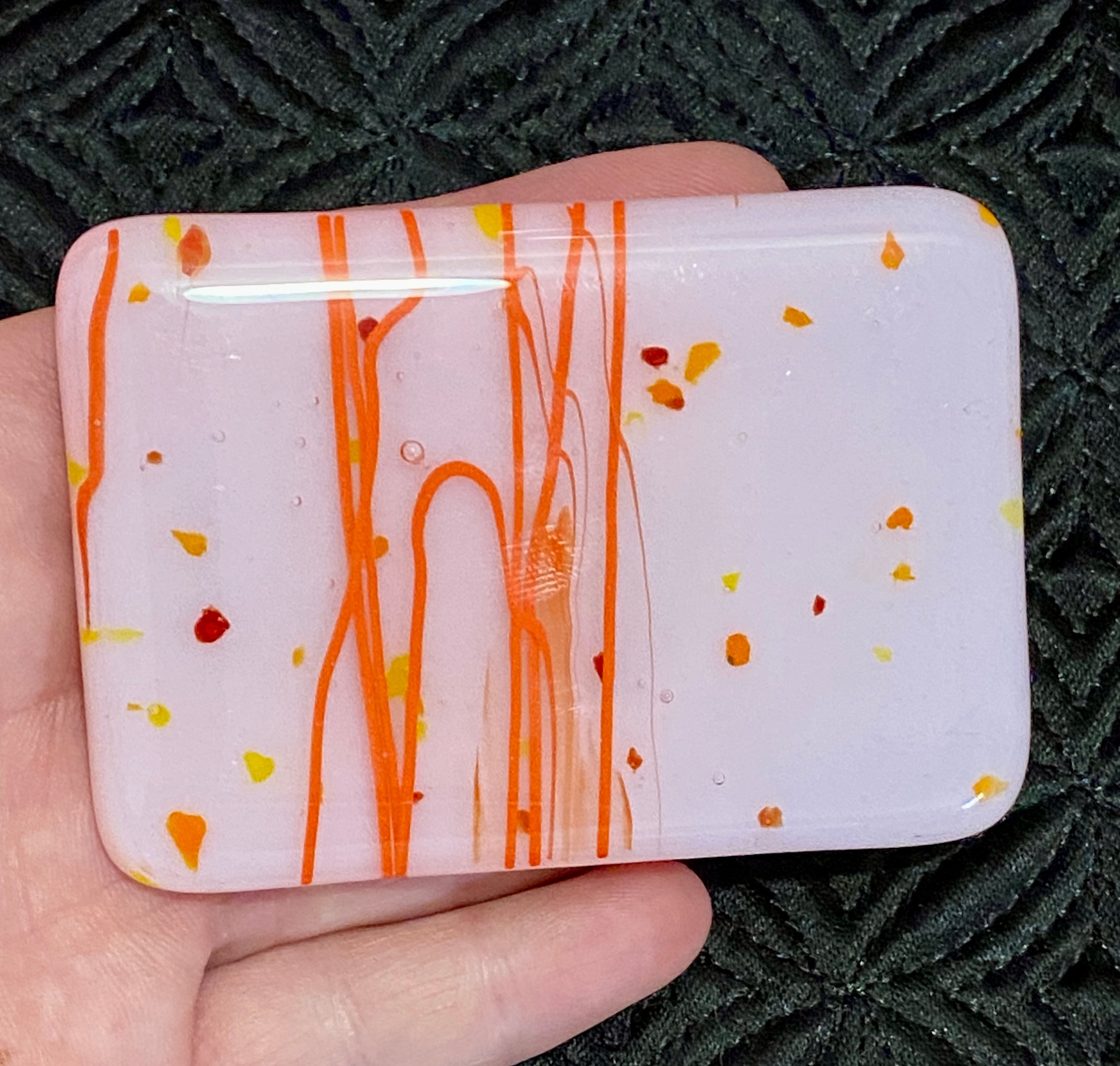 Vintage Arts and Crafts Art Glass Buckle ❤️ Art Glass Belt Buckle – Hudson Vintage main image 3