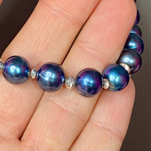 Load image into Gallery viewer, ❤️ Sterling Blue Fresh Water Pearls Signed
