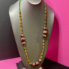 Load image into Gallery viewer, Hardstone &amp; Cloisonne Necklace
