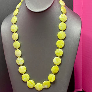 Huge Spring Green Quartz Necklace